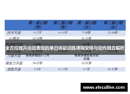 全方位提升运动表现的单日体能训练课程安排与动作组合解析